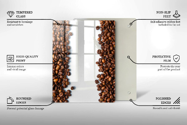 Kryt na varnou desku Kávová zrna