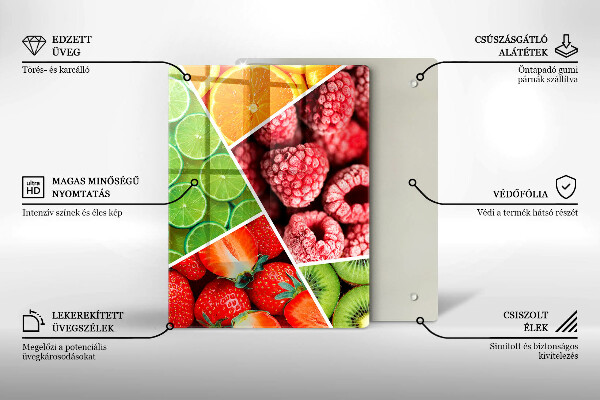 Kryt na varnou desku Barevné ovoce