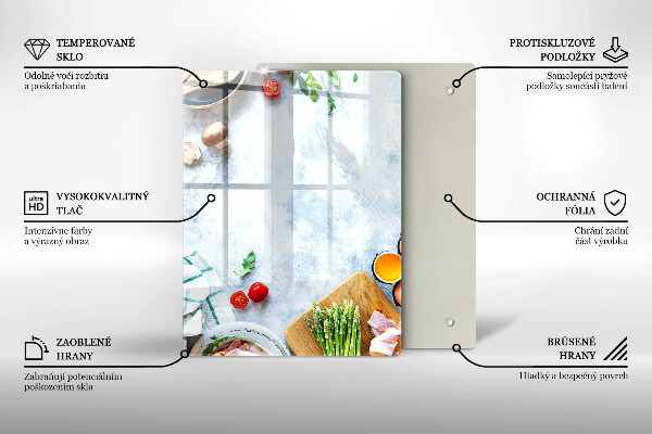 Kryt na varnou desku Ingredience v kuchyni
