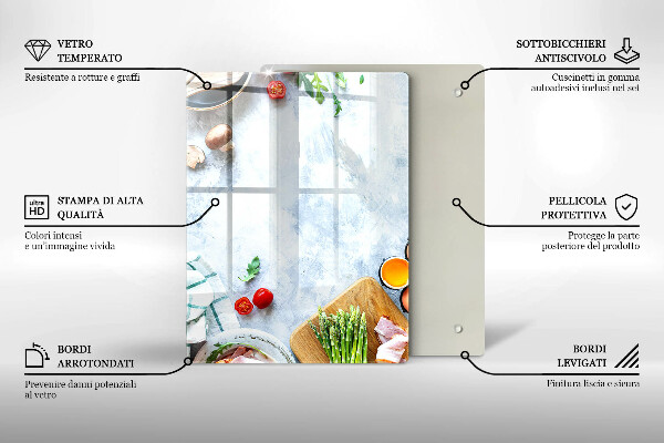 Kryt na varnou desku Ingredience v kuchyni