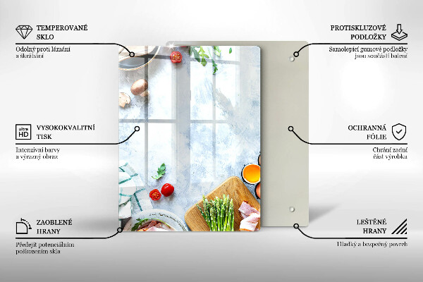 Kryt na varnou desku Ingredience v kuchyni
