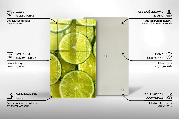 Kryt na varnou desku Plátky limetky