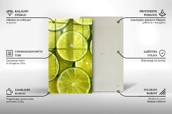 Kryt na varnou desku Plátky limetky