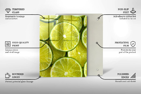 Kryt na varnou desku Plátky limetky