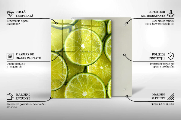 Kryt na varnou desku Plátky limetky