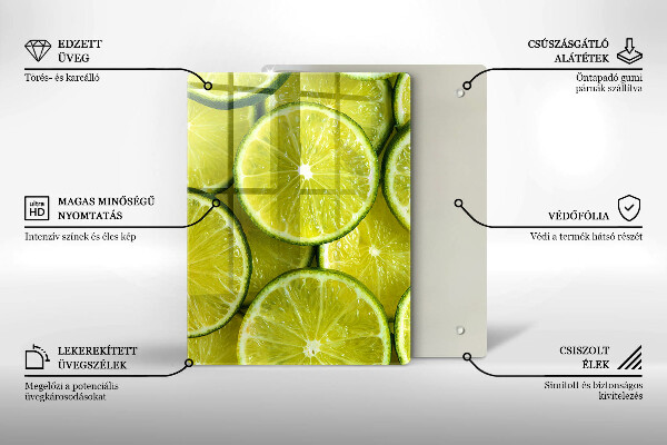 Kryt na varnou desku Plátky limetky