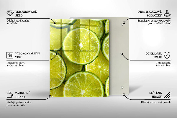 Kryt na varnou desku Plátky limetky