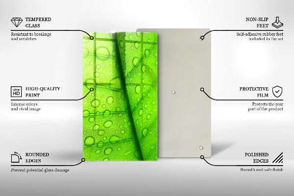 Kryt na varnou desku Detailní záběr na list