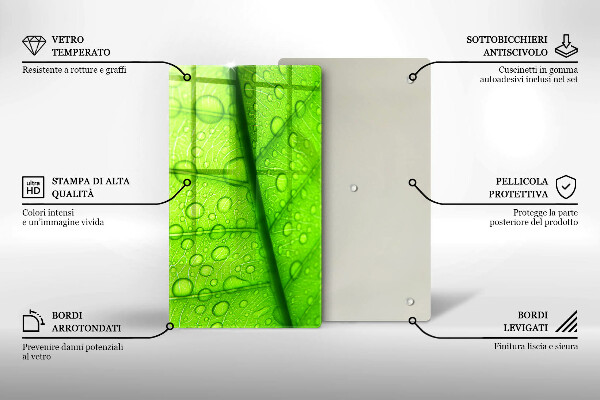 Kryt na varnou desku Detailní záběr na list