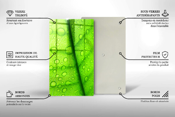 Kryt na varnou desku Detailní záběr na list
