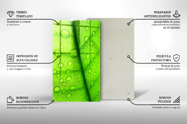Kryt na varnou desku Detailní záběr na list