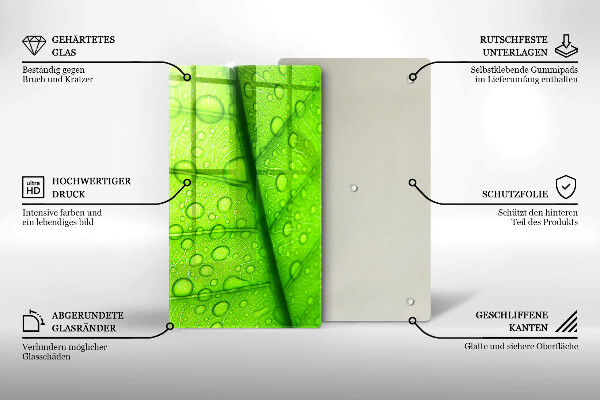Kryt na varnou desku Detailní záběr na list
