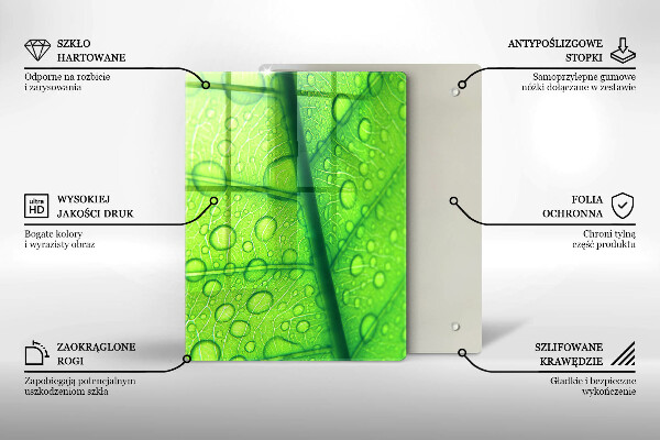 Kryt na varnou desku Detailní záběr na list