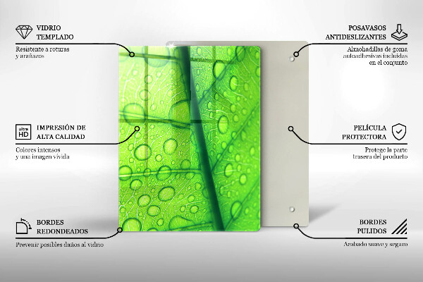 Kryt na varnou desku Detailní záběr na list