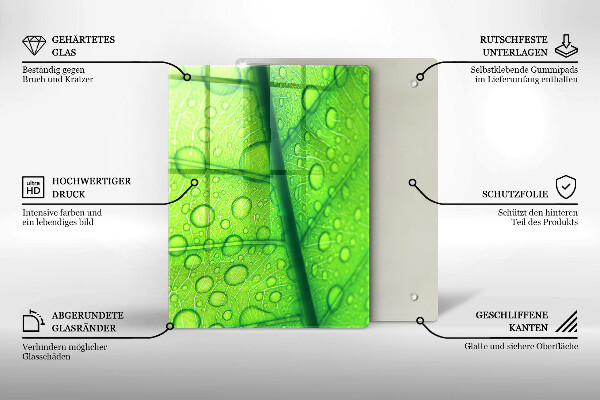 Kryt na varnou desku Detailní záběr na list