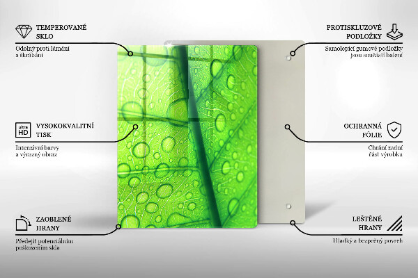 Kryt na varnou desku Detailní záběr na list