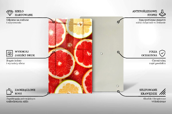 Kryt na varnou desku Plátky grapefruitu