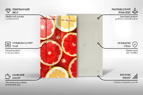 Kryt na varnou desku Plátky grapefruitu