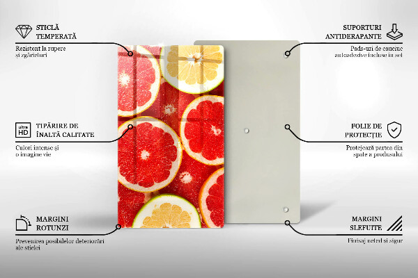 Kryt na varnou desku Plátky grapefruitu