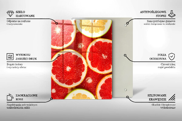 Kryt na varnou desku Plátky grapefruitu