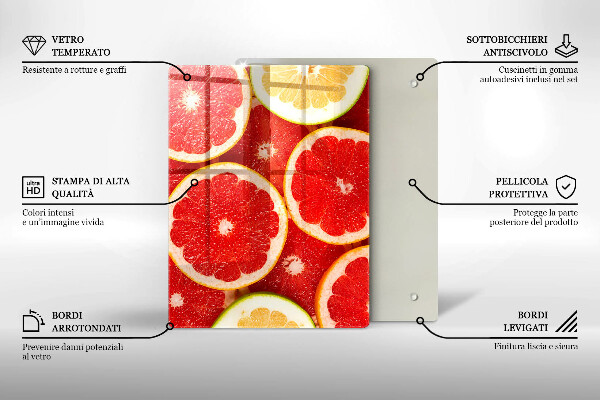 Kryt na varnou desku Plátky grapefruitu