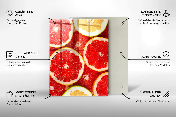 Kryt na varnou desku Plátky grapefruitu