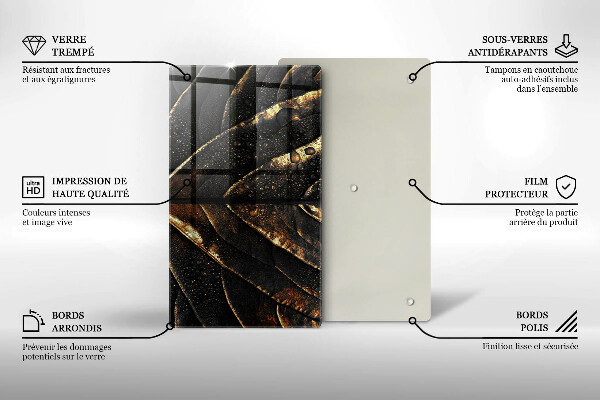 Kryt na varnou desku Zlatý list