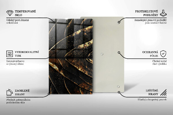 Kryt na varnou desku Zlatý list