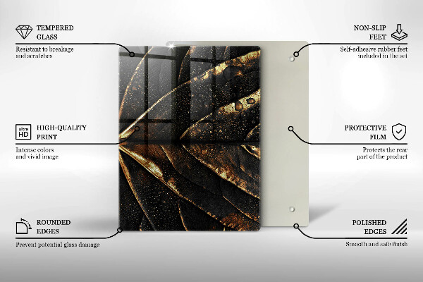 Kryt na varnou desku Zlatý list