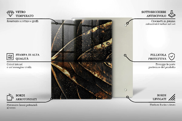 Kryt na varnou desku Zlatý list