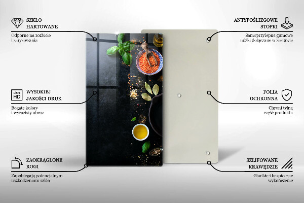 Kryt na varnou desku Misky koření