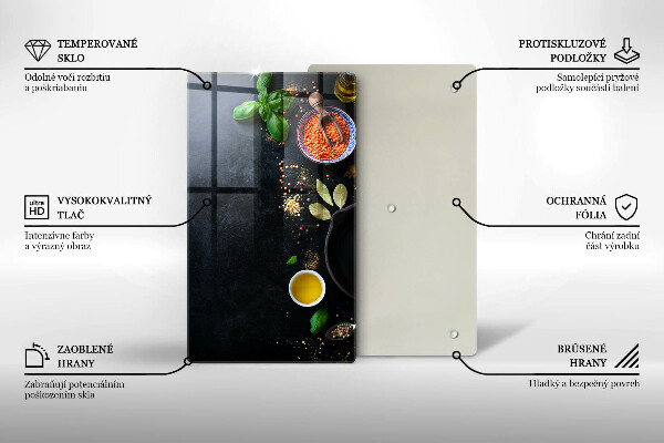 Kryt na varnou desku Misky koření