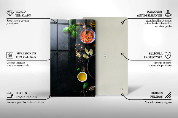 Kryt na varnou desku Misky koření