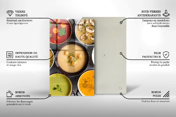 Kryt na varnou desku Barevné polévky