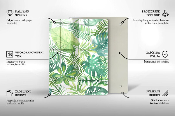 Kryt na varnou desku Akvarel boho listy