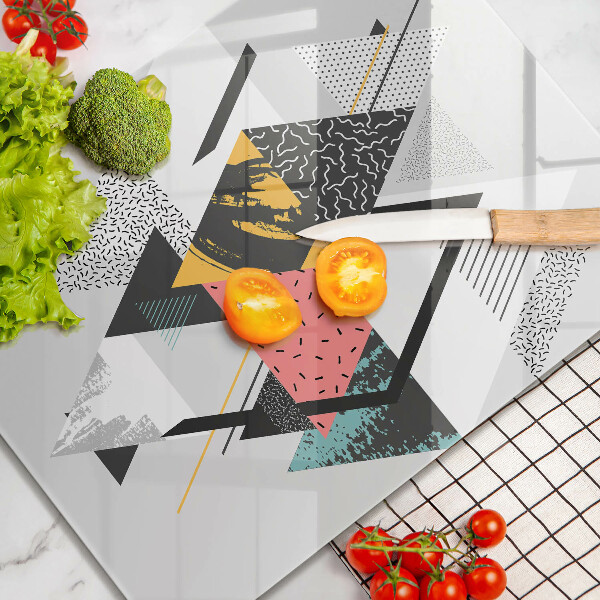 Kryt na varnou desku Abstraktní trojúhelníky