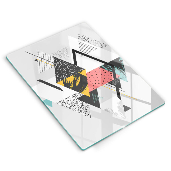 Kryt na varnou desku Abstraktní trojúhelníky