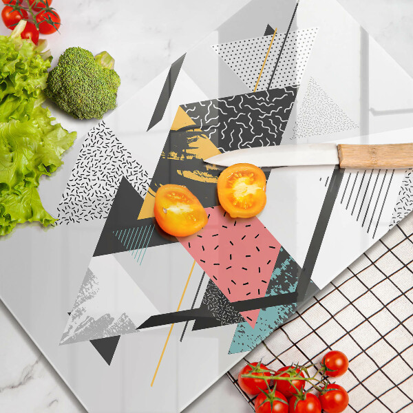 Kryt na varnou desku Abstraktní trojúhelníky