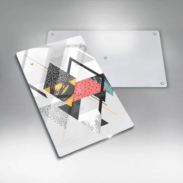 Kryt na varnou desku Abstraktní trojúhelníky