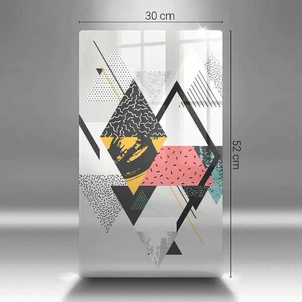 Kryt na varnou desku Abstraktní trojúhelníky