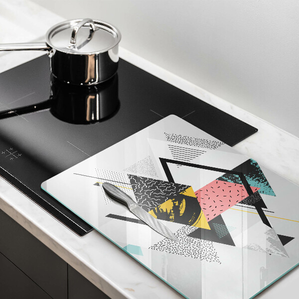 Kryt na varnou desku Abstraktní trojúhelníky