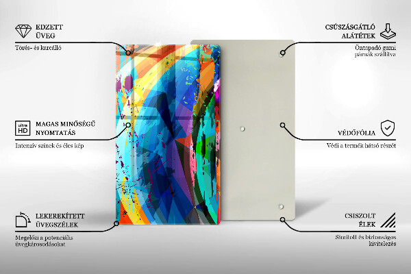 Kryt na varnou desku Barevné skvrny od barvy