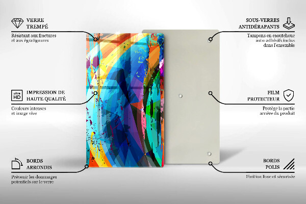 Kryt na varnou desku Barevné skvrny od barvy