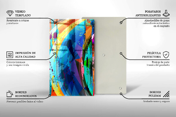 Kryt na varnou desku Barevné skvrny od barvy