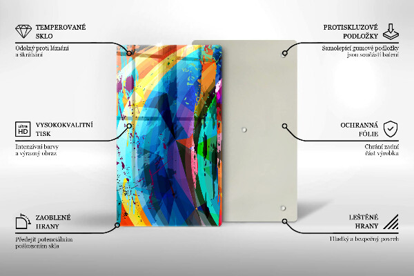 Kryt na varnou desku Barevné skvrny od barvy