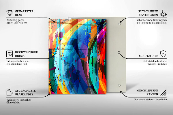 Kryt na varnou desku Barevné skvrny od barvy