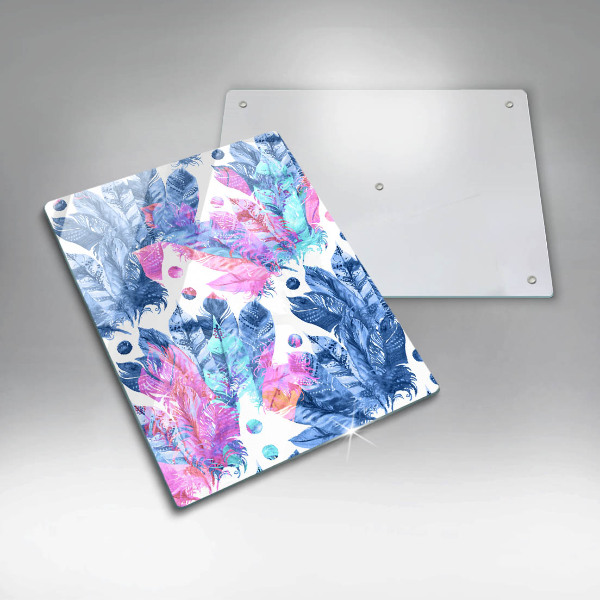 Kryt na varnou desku Peří boho ilustrace