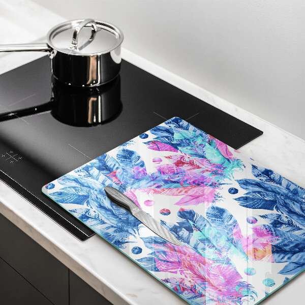 Kryt na varnou desku Peří boho ilustrace