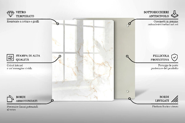 Kryt na varnou desku Elegantní mramorový kámen