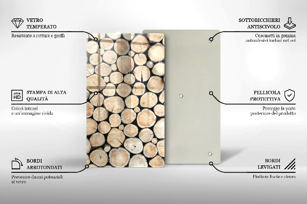 Kryt na varnou desku Dřevěné kmeny stromů